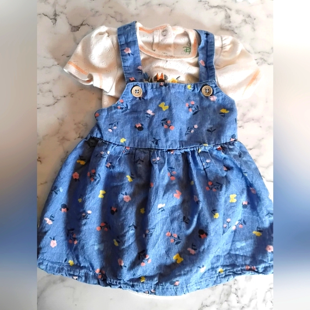Minnie Blue Floral Kids‎ Dress 2 piece